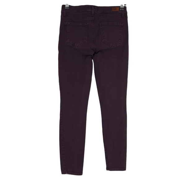 Paige Verdugo Ankle Skinny Jeans Vamp Red Purple Slim Denim 26 - Picture 2 of 7